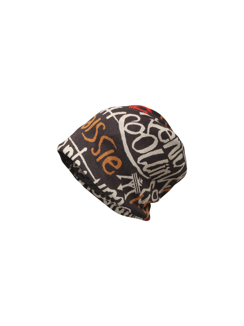 iSWEVEN Printed Slouchy Skull Hat Beanie Cap
